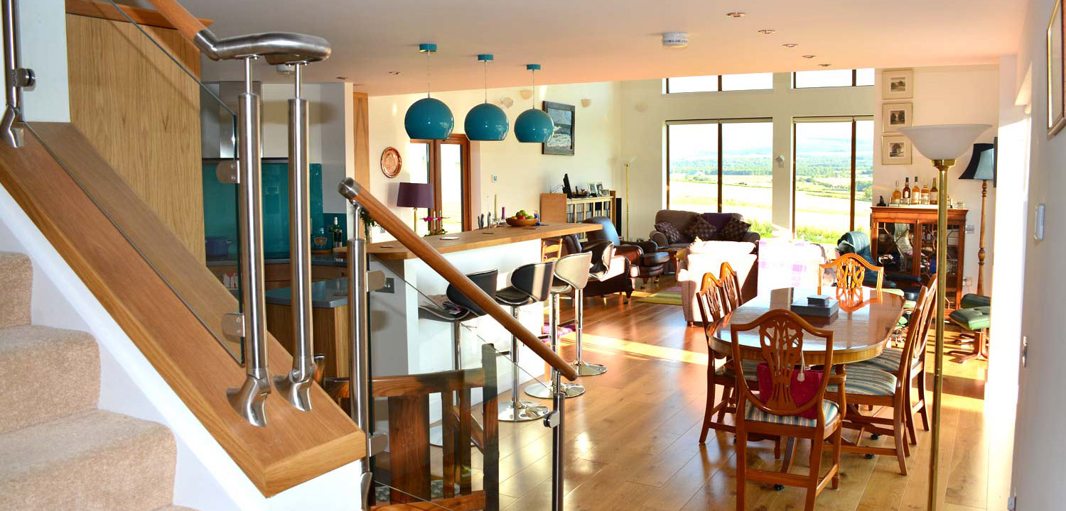 stair open to living spaces